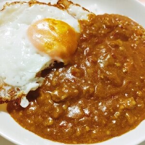 市販ルーで簡単まったりドライカレー